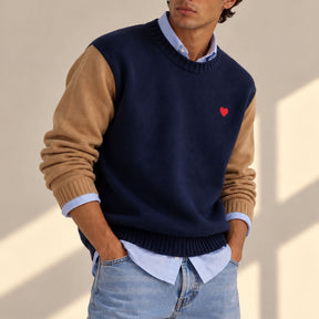 Jersey Unisex 100% Lana | Bicolor Corazón