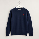 Jersey Unisex 100% Lana | Navy Corazón