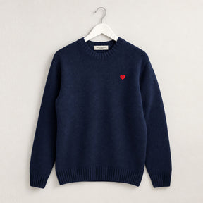 Jersey Unisex 100% Lana | Navy Corazón