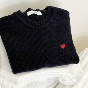 Jersey Lana Merino Navy Corazón