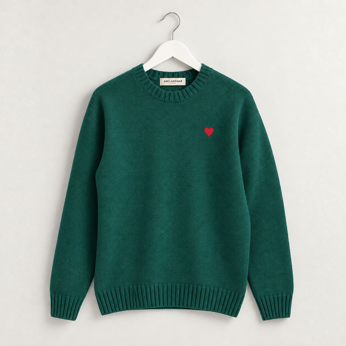Jersey Unisex 100% Lana | Verde Corazón