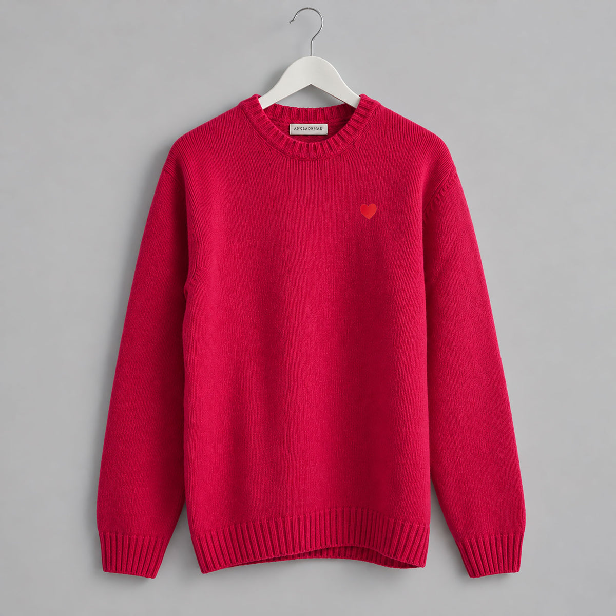 Jersey Unisex 100% Lana | Rosa Corazón