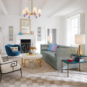 Caja Lacada Basketweave Grande. Jonathan Adler