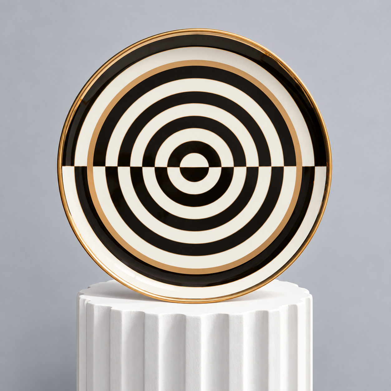 Op Art Round Serving Tray. Jonathan Adler