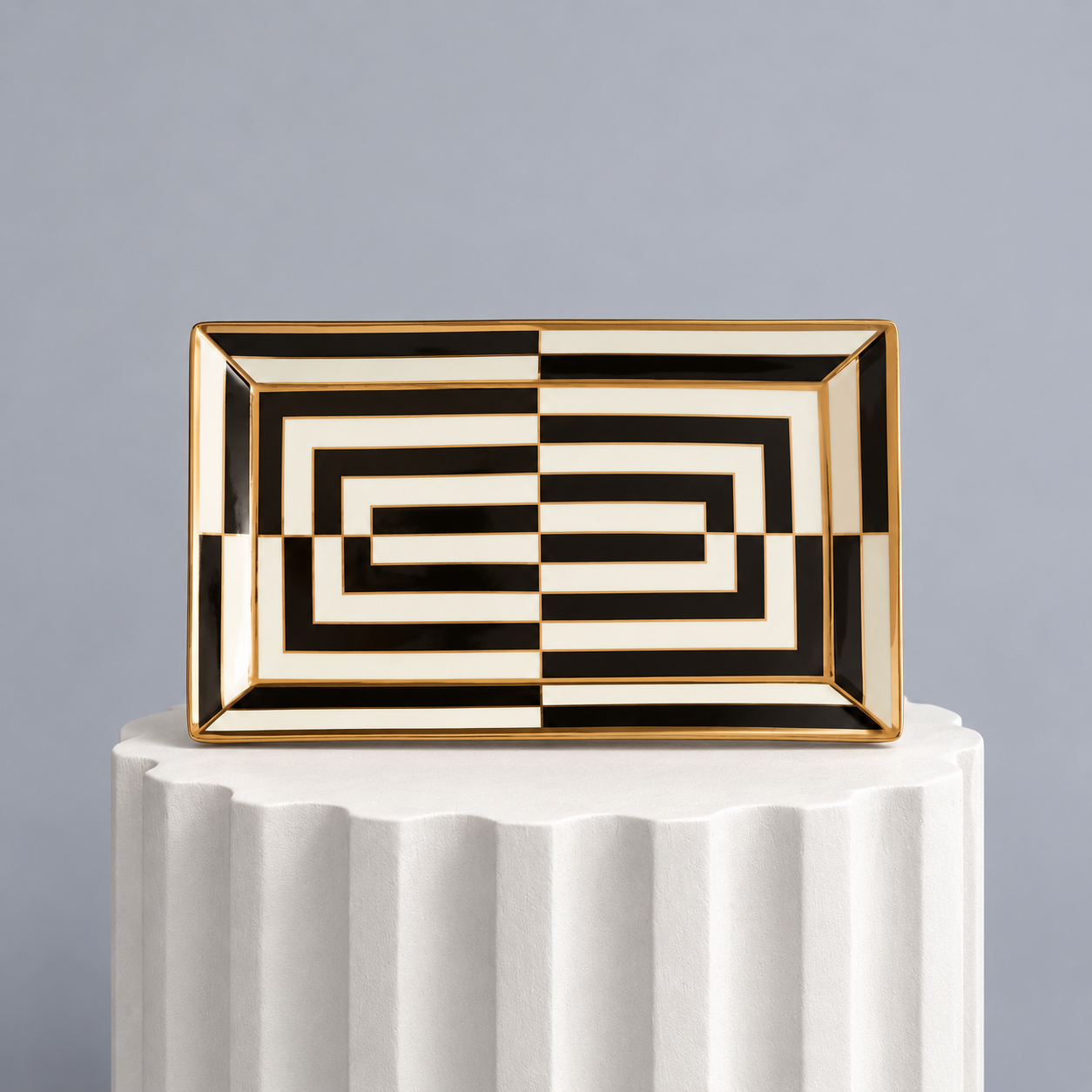 Op Art Square Serving Tray. Jonathan Adler