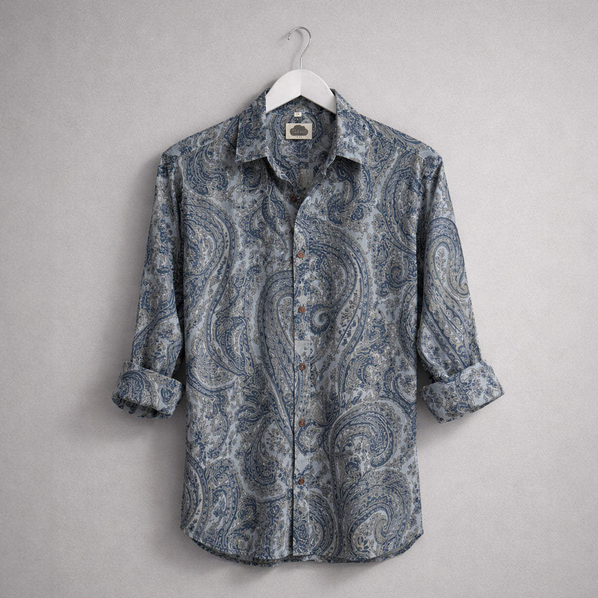 Camisa Paisley Azul