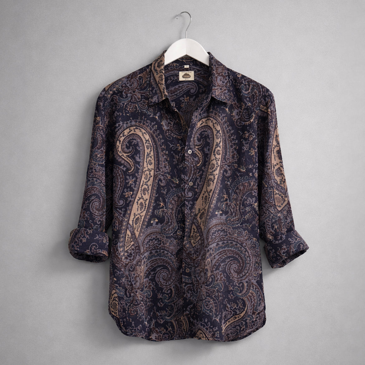 Camisa Paisley Azul