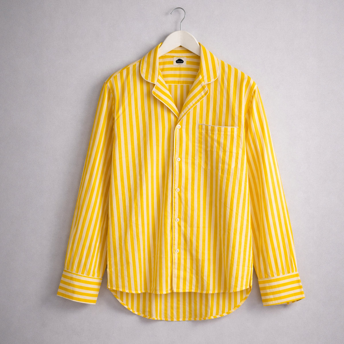 Camisa Pijama Rayas Amarillas