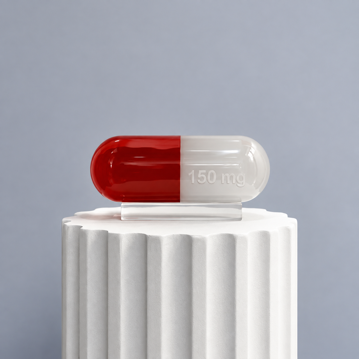 Píldora Acrílica Roja Pequeña. Jonathan Adler