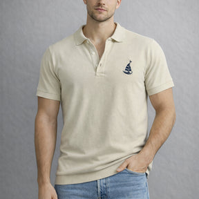 Navy Polo Shirt. Heart