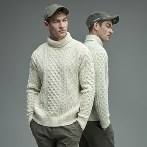 Wool Cashmere Telemark Sweater Turtle Neck. Ron Dorff