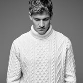 Wool Cashmere Telemark Sweater Turtle Neck. Ron Dorff