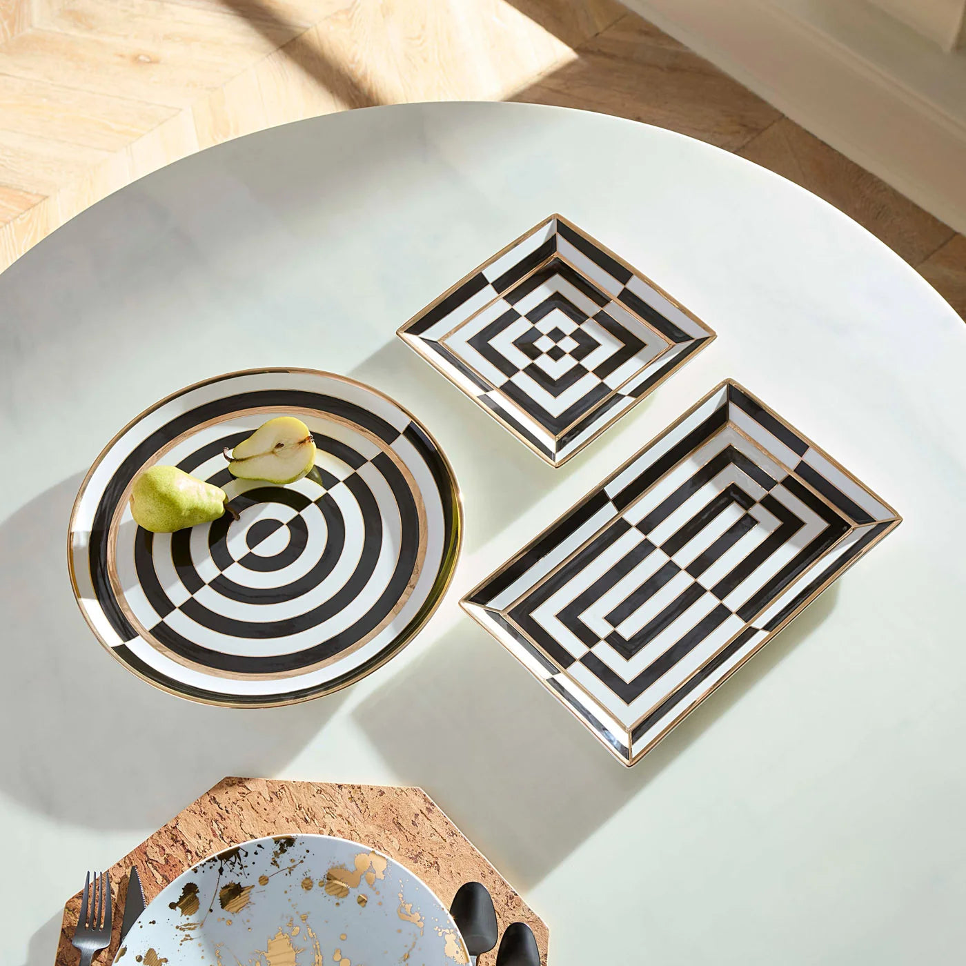 Op Art Square Serving Tray. Jonathan Adler