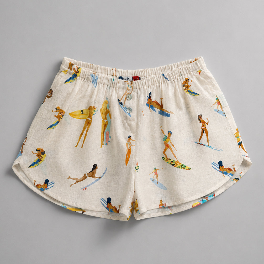 Shorts de lino Surfeuses du Feu. G.kero Paris
