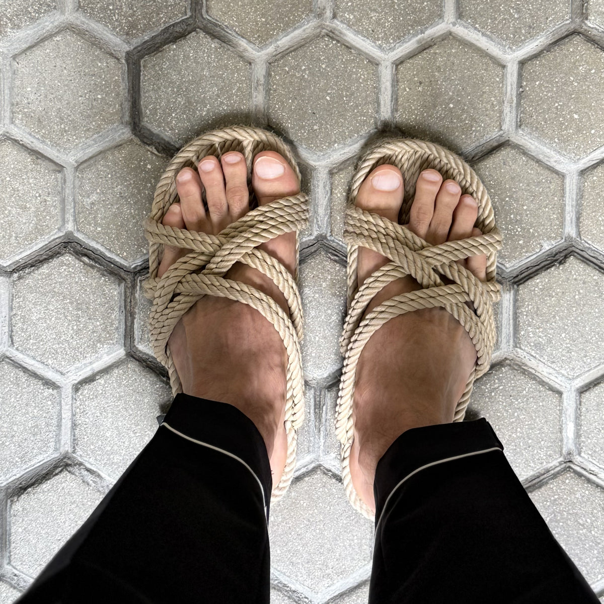 Sandalias Cuerda Slip On