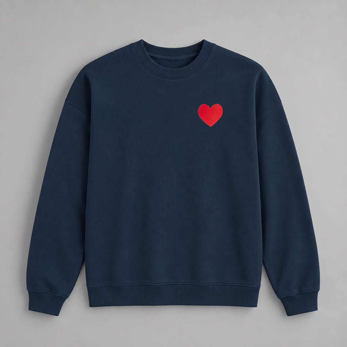 Sudadera Oversized Navy. Big Heart
