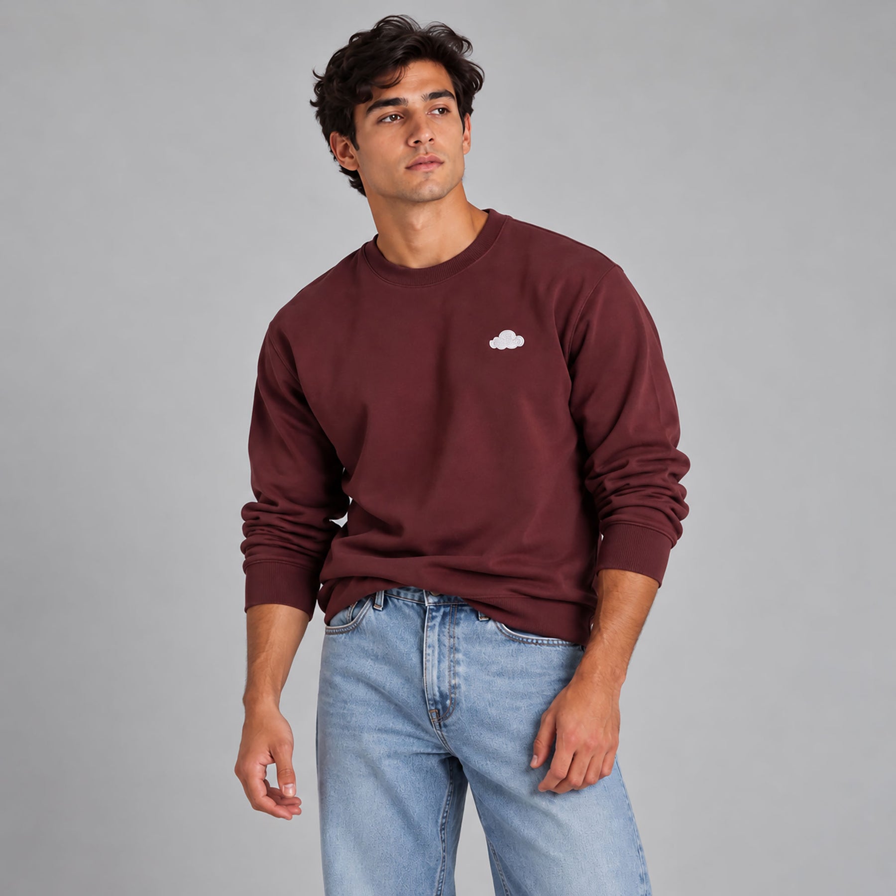 Sudadera Vino. Nube