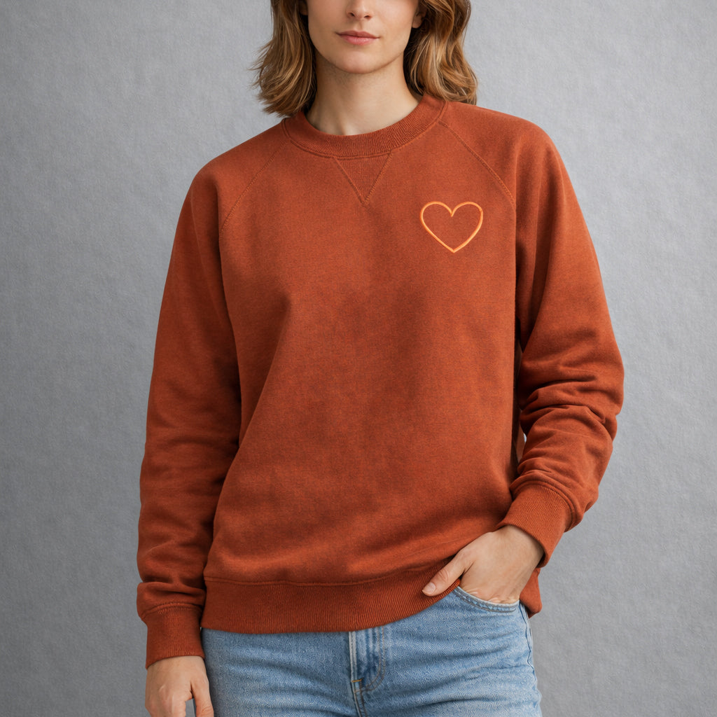 Oversized Sweatshirt. Heart