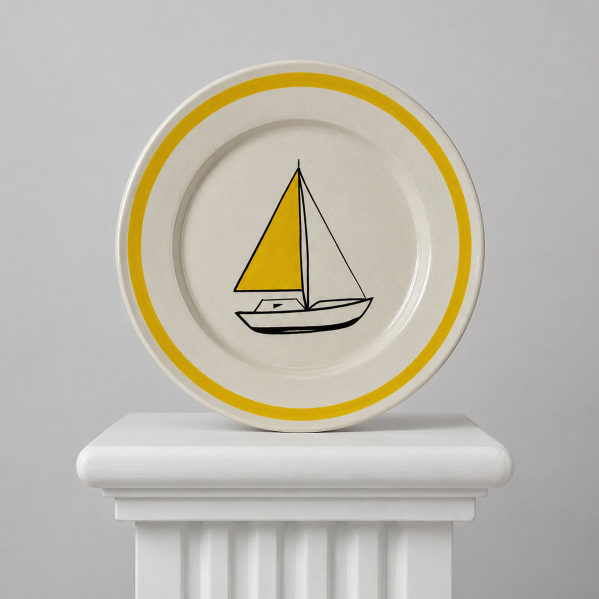 Plato Velero Amarillo