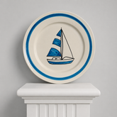 Plato Velero Azul