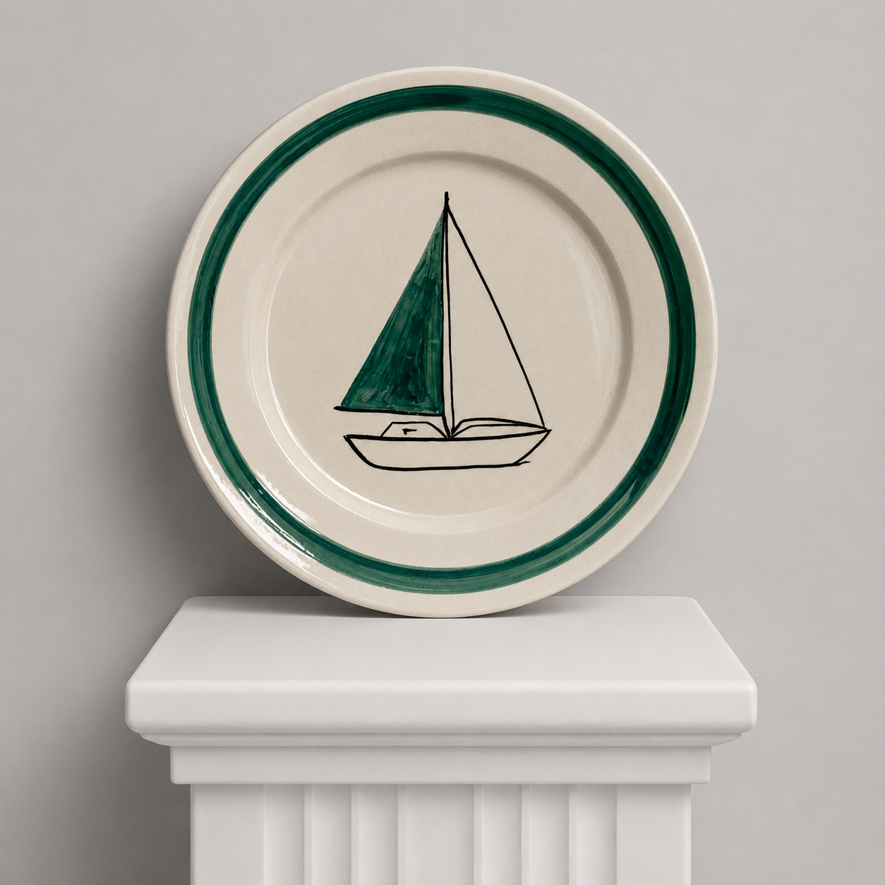 Plato Velero Verde