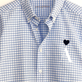 Heart Personalized Vichy Oxford Shirt