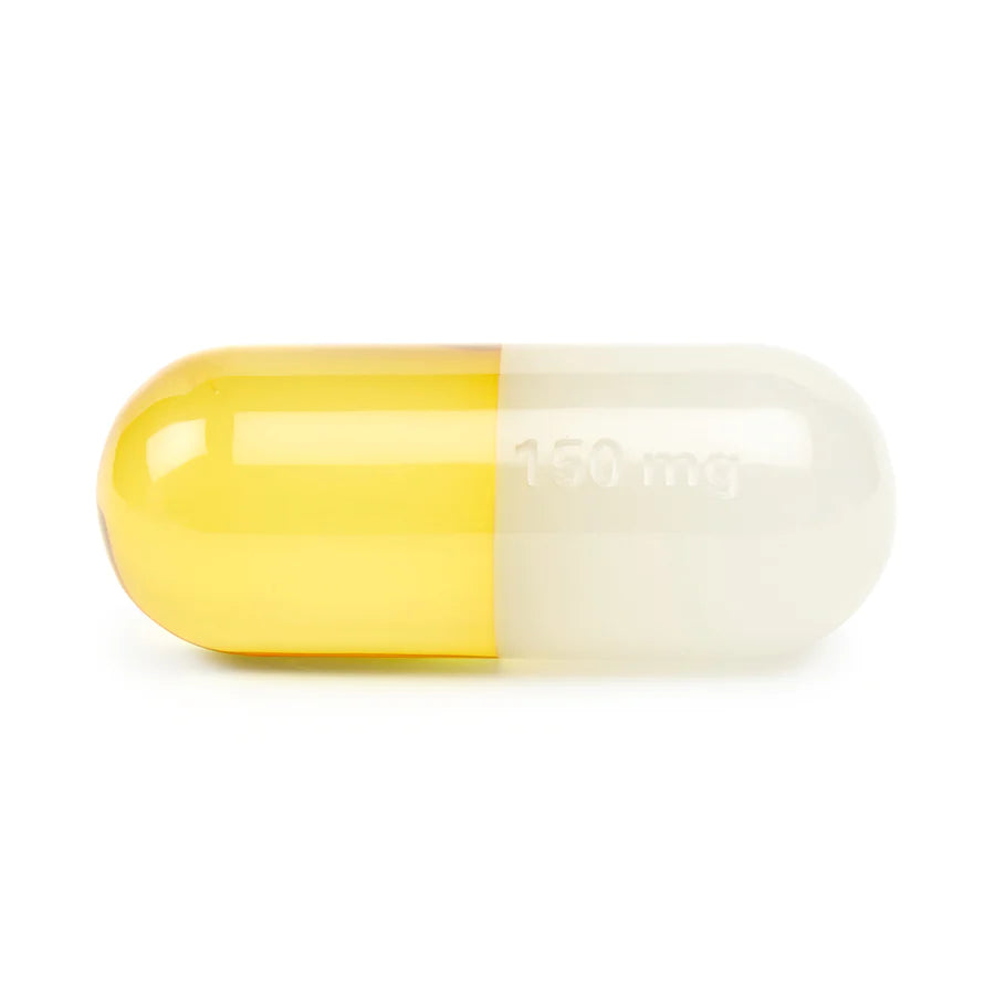 Yellow Small Acrylic Pill. Jonathan Adler
