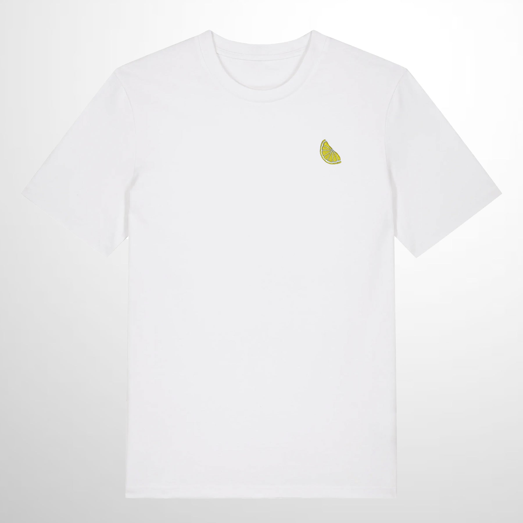 White T-Shirt. Lemon