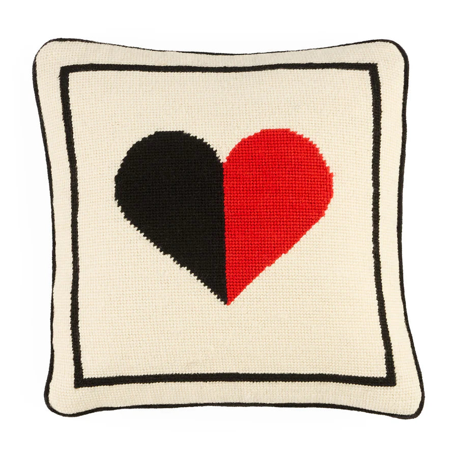 Cojín Petit Point Corazón. Jonathan Adler