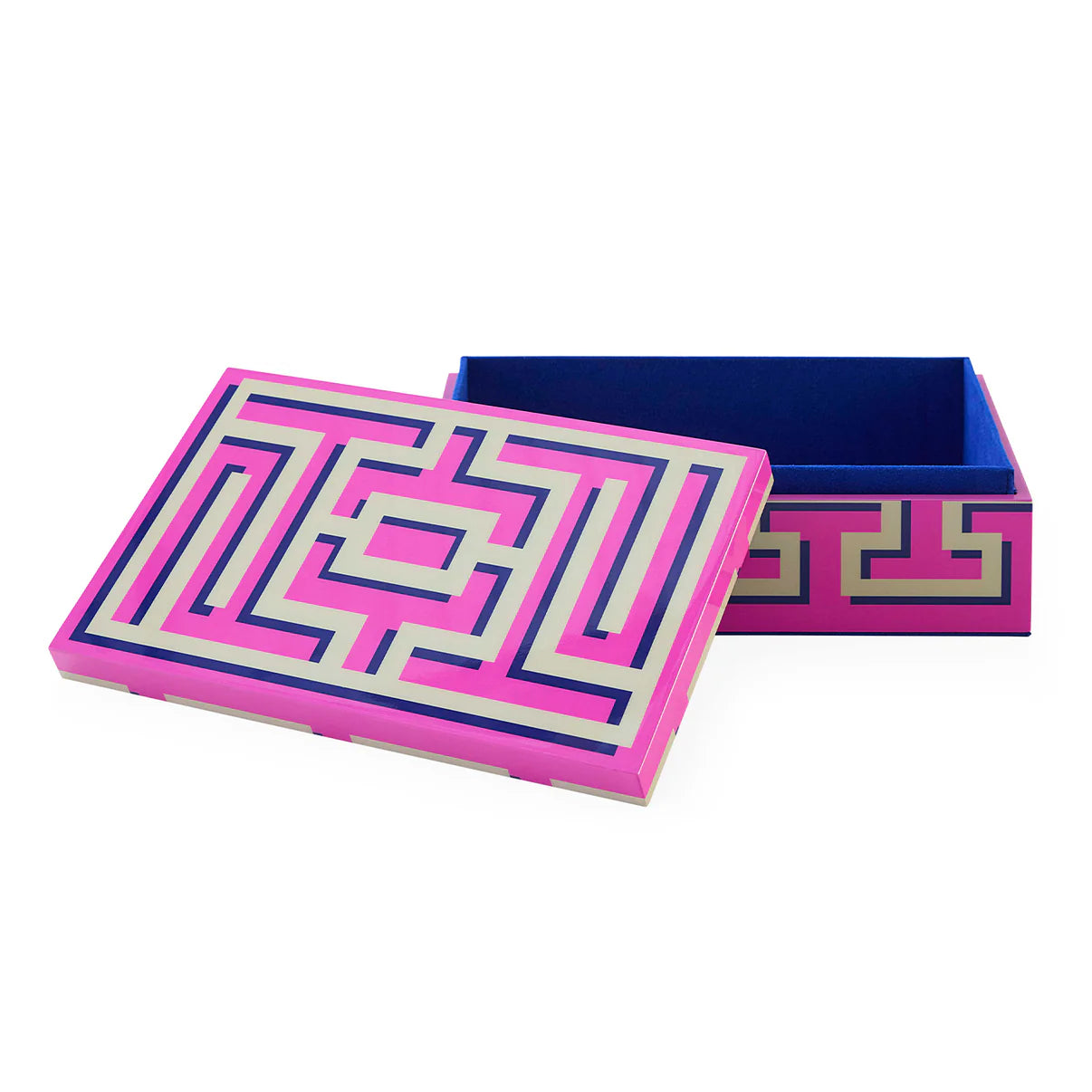 Medium Labyrinth Lacquer Box. Jonathan Adler