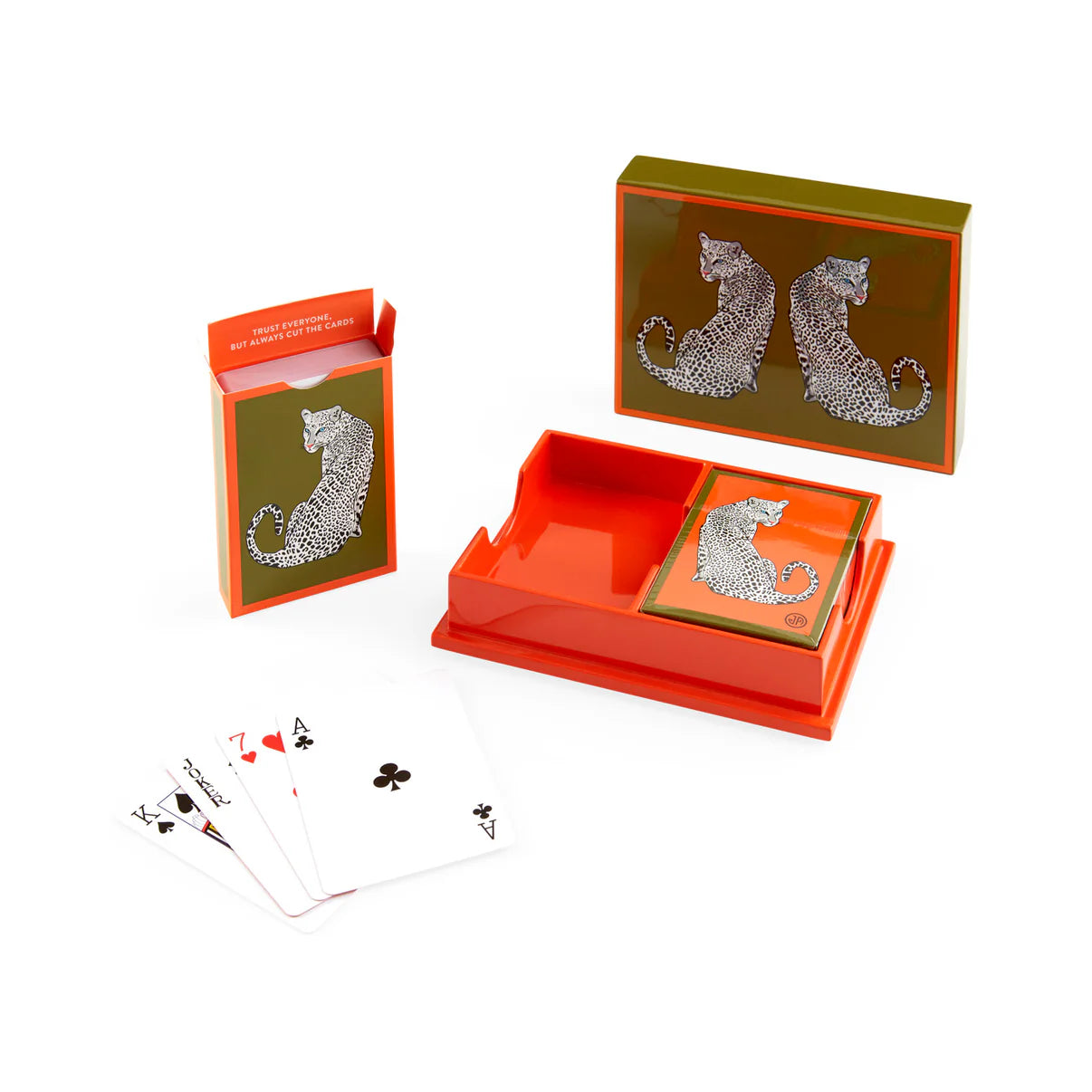 Cards Set Leopard. Jonathan Adler