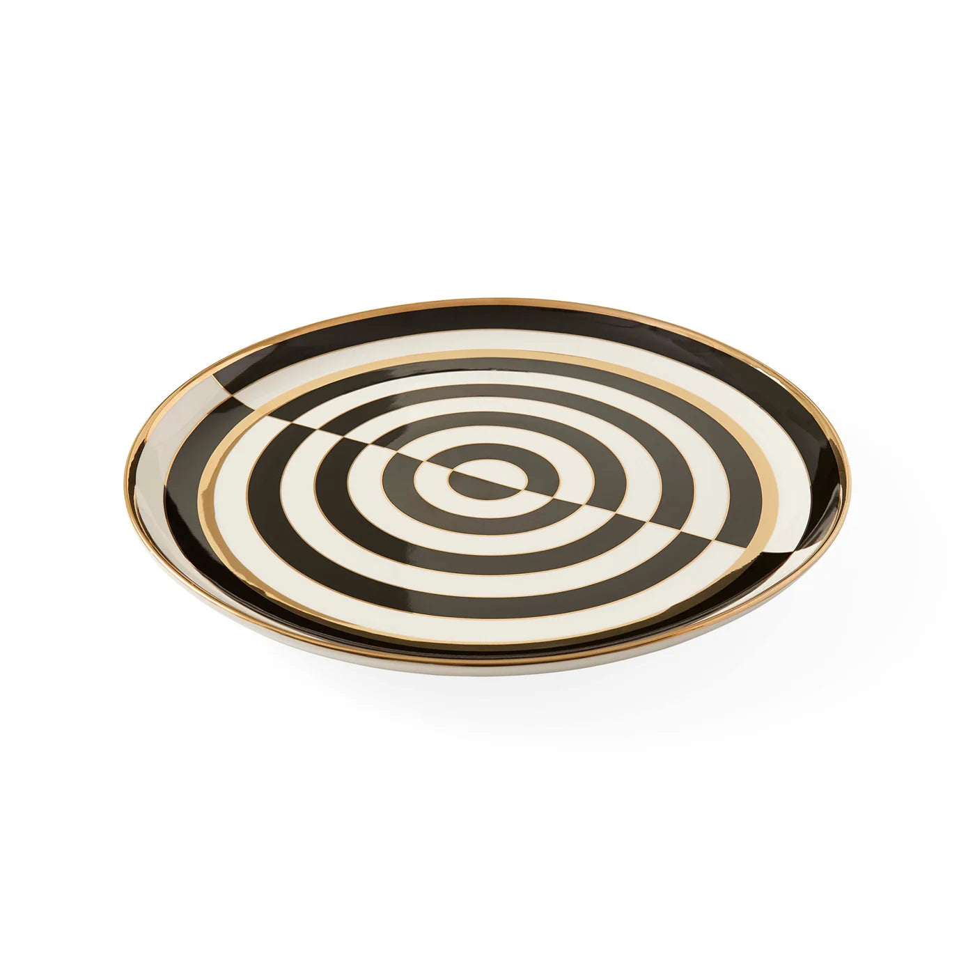 Op Art Round Serving Tray. Jonathan Adler
