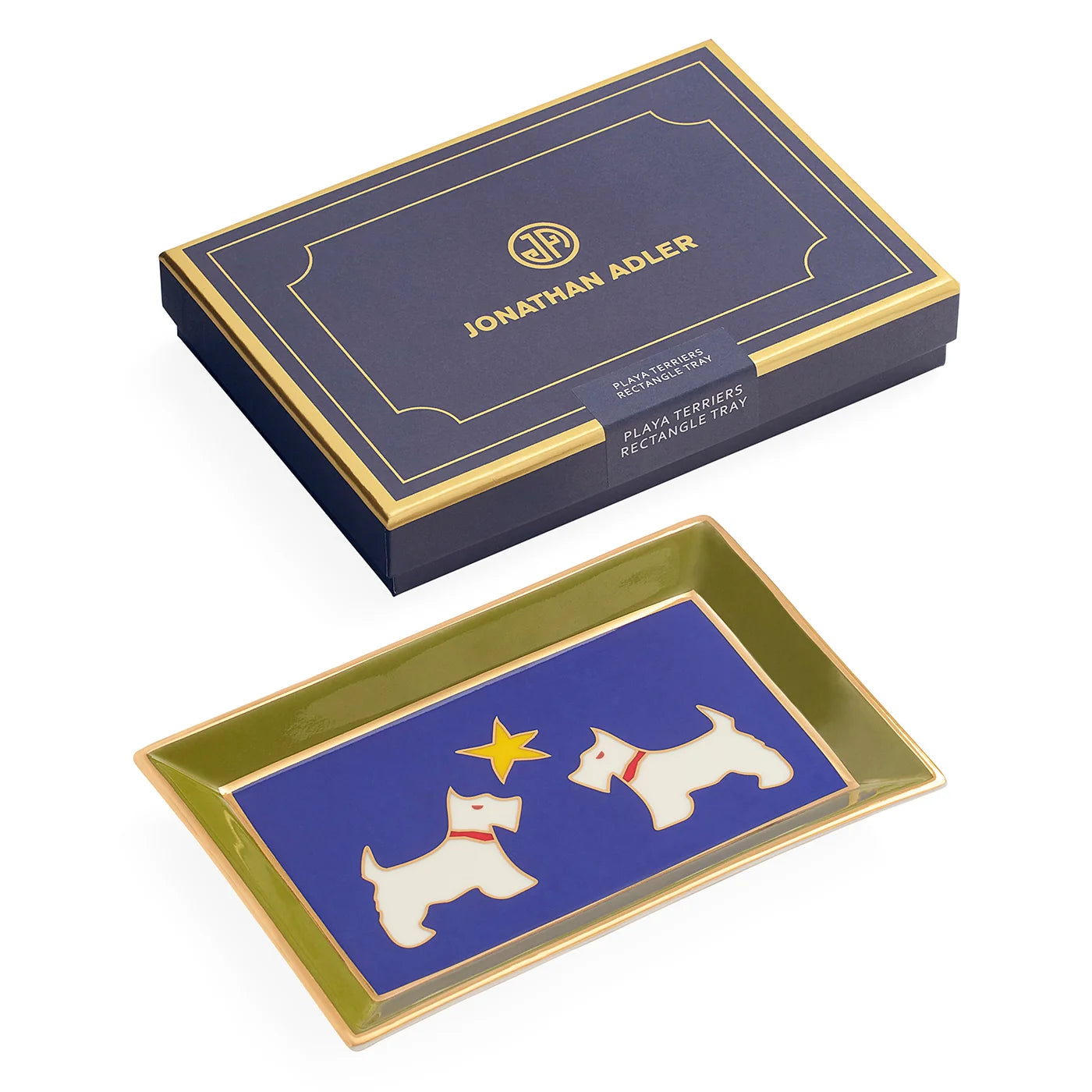 Terriers Rectangle Tray. Jonathan Adler