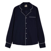 Navy Long Sleeved Pyjama Shirt 