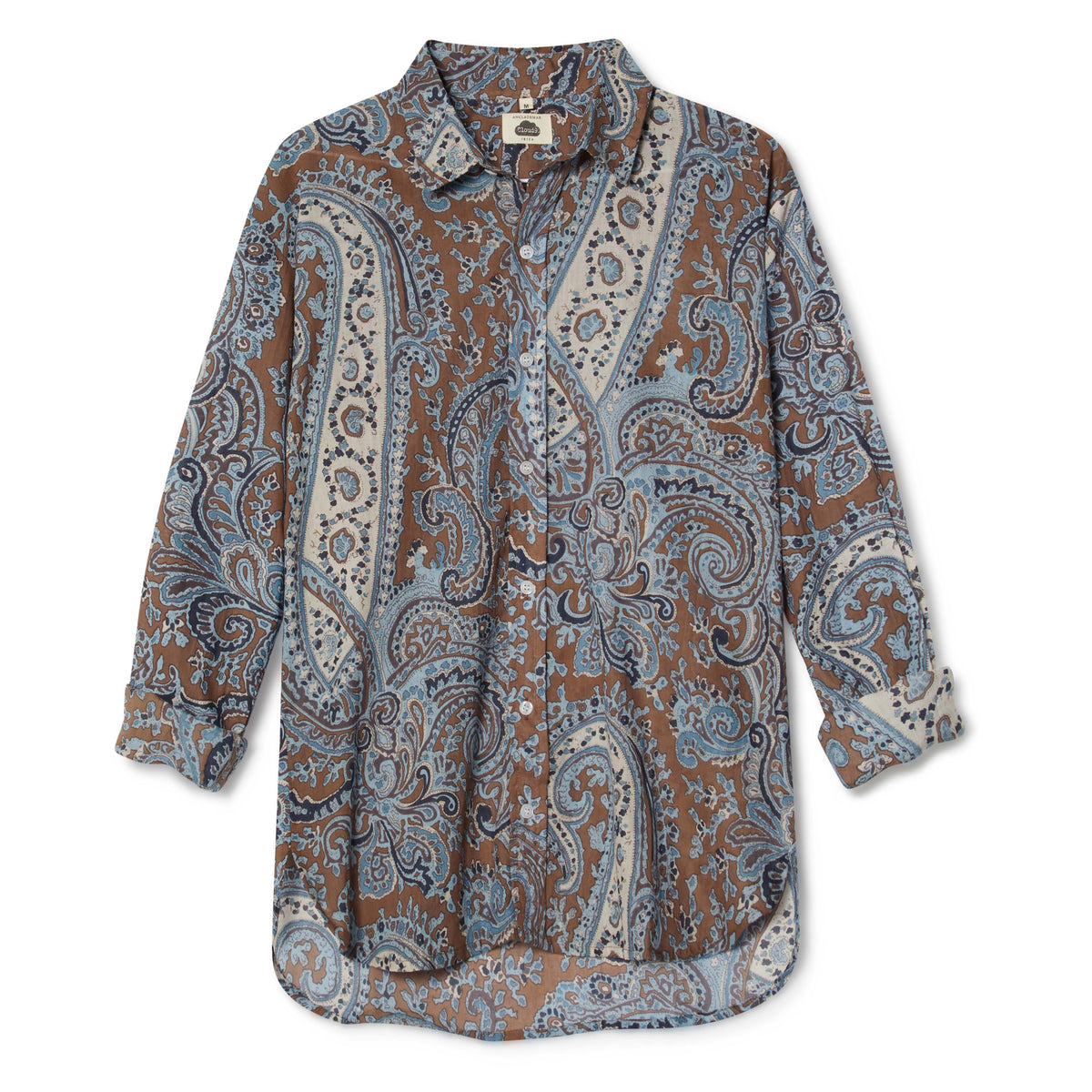 Khakhi Paisley Shirt