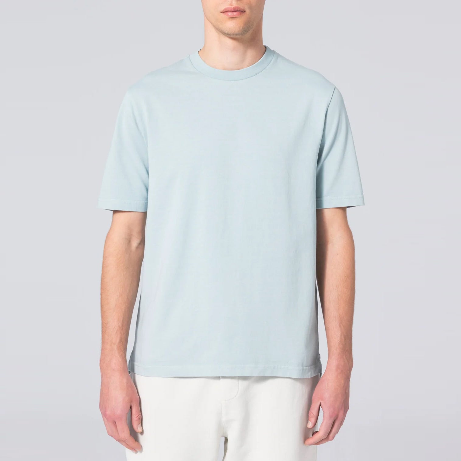 Basic T-Shirt Aqua Grey. Unfeigned