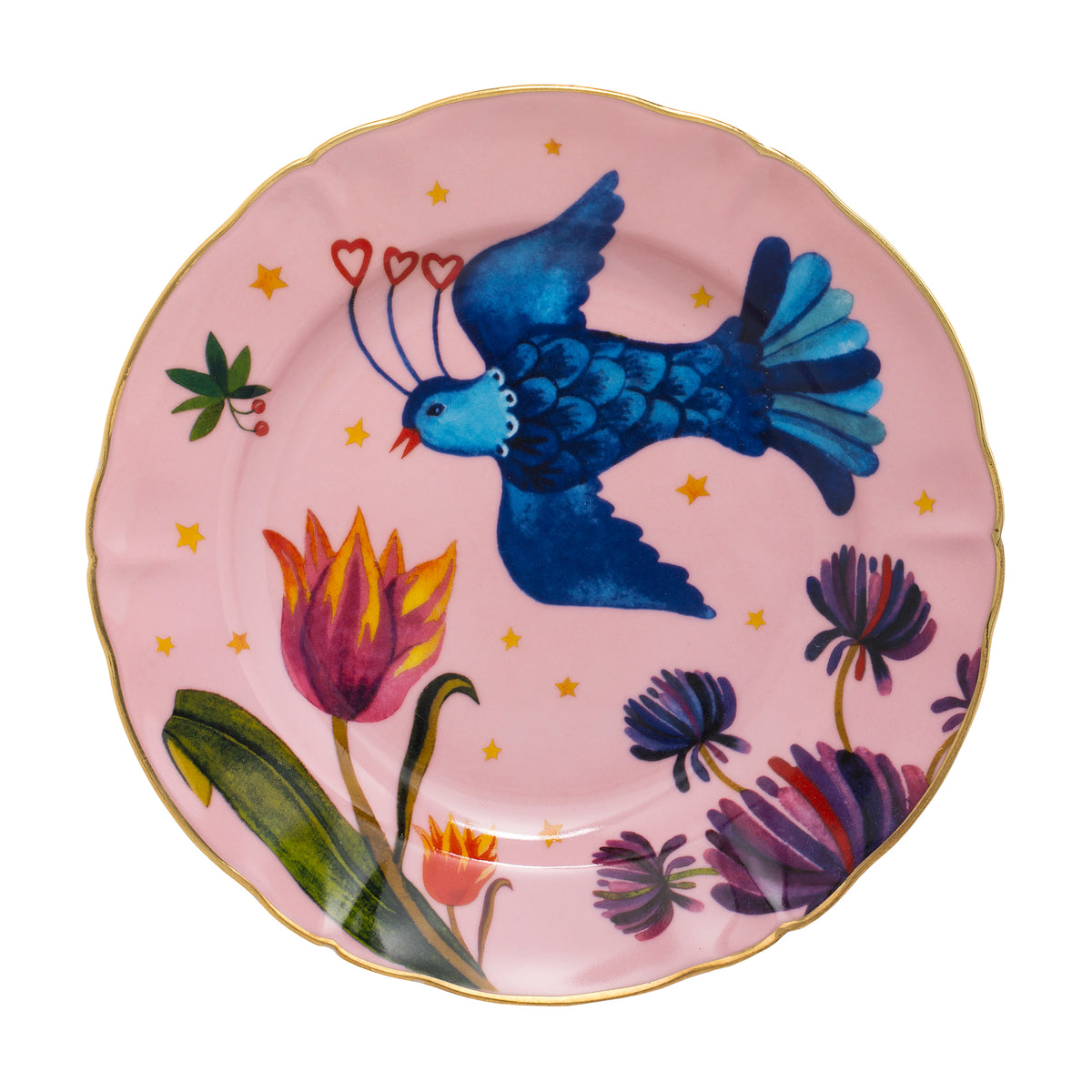LITTLE BIRD Porcelain Plate. 20 cm