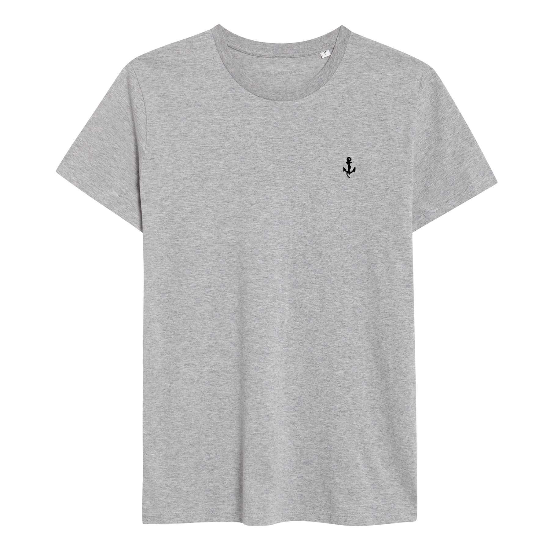 Anchor Embroidered Grey T-Shirt