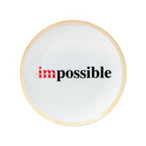 "Impossible" Porcelain Plate. 17 cm