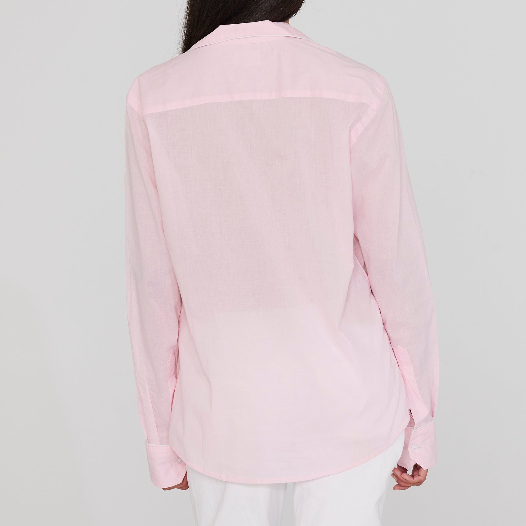 Long Sleeve Pink Pyjama Shirt