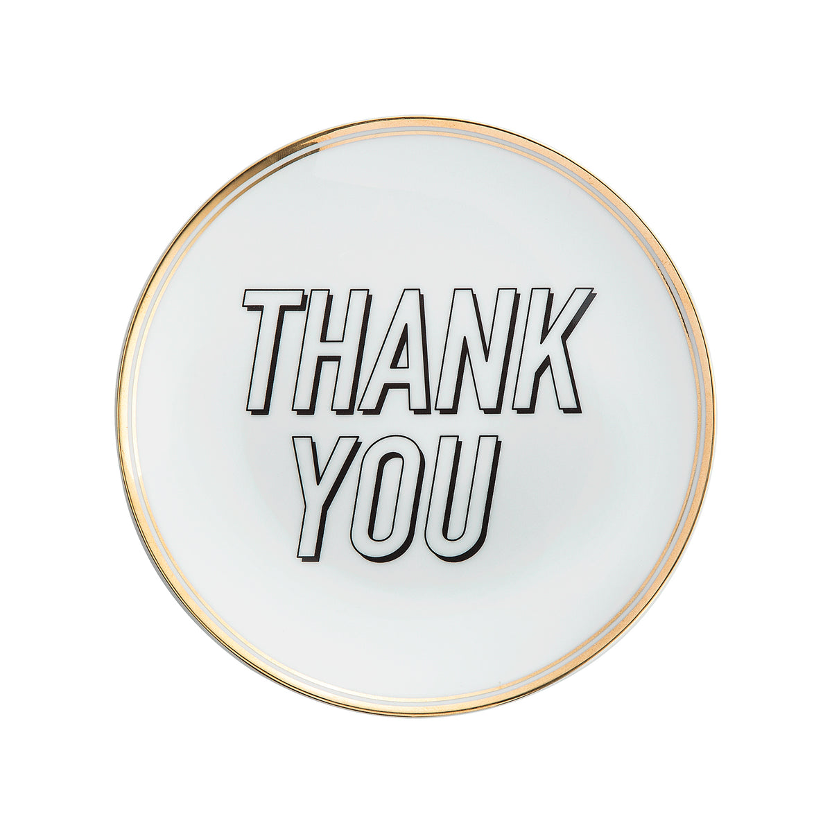 "Thank You" Porcelain Plate. 17 cm