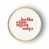 "Ciao Bella" Porcelain Plate. 17 cm
