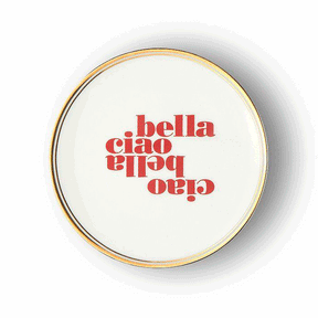 Plato de Porcelana "Ciao Bella"