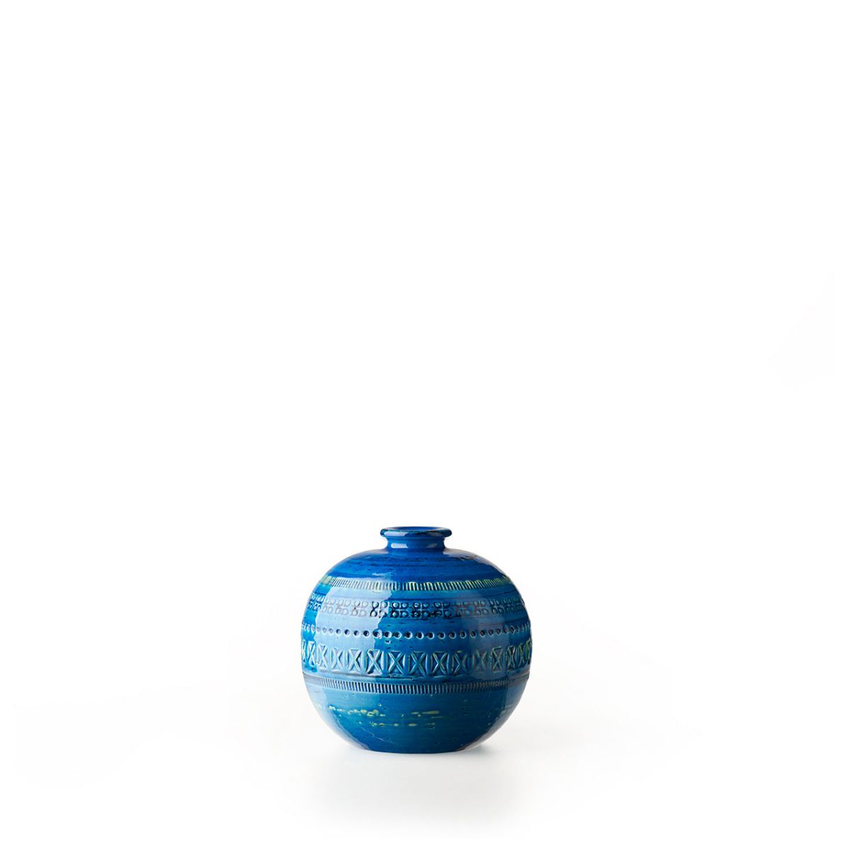 Ceramic Ball Vase. 15 cm
